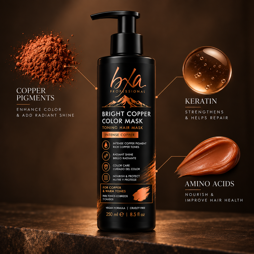 Bright Copper Color Mask – Intense Copper Toning Hair Mask