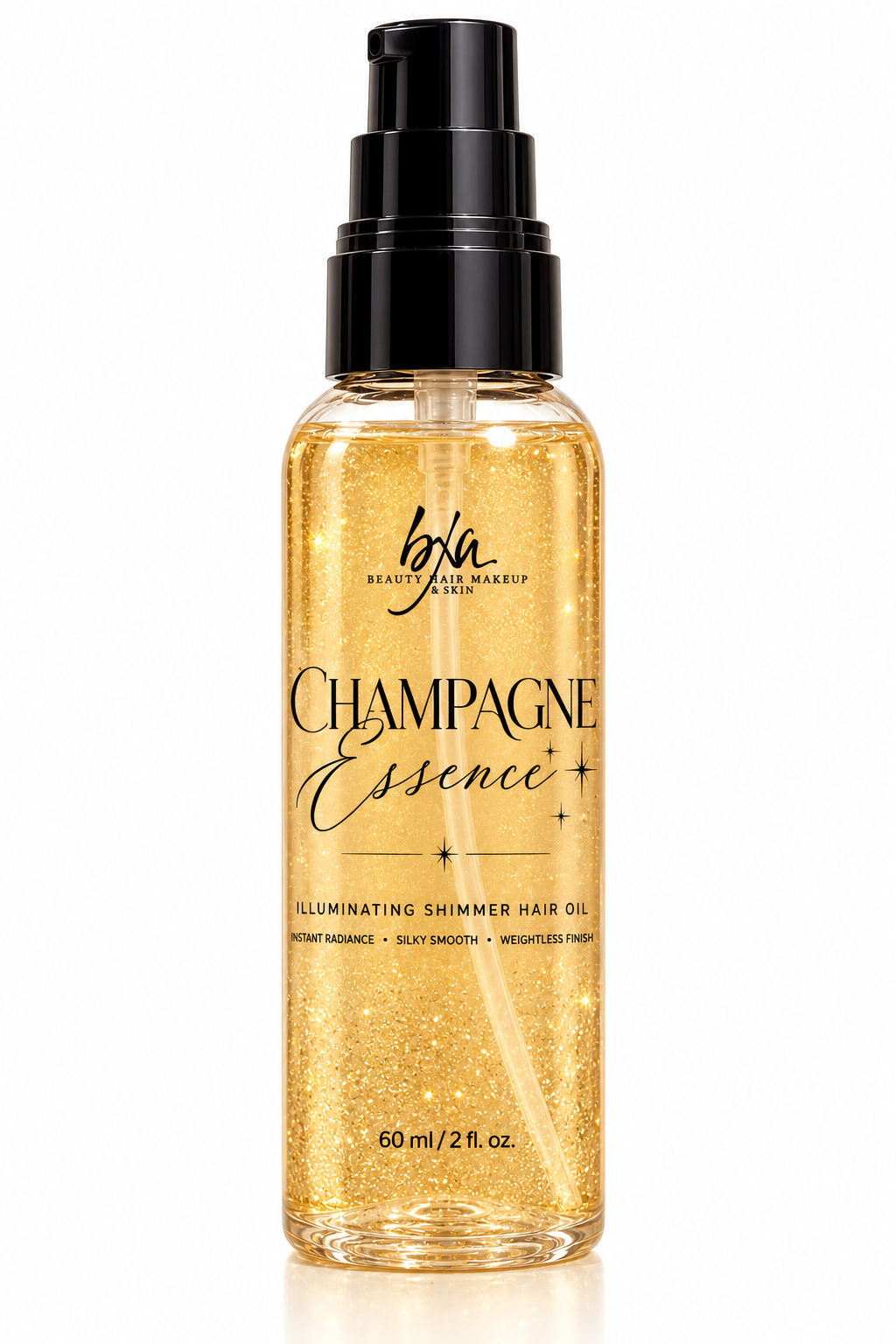 Champagne Essence – Illuminating Shimmer Hair Oil ✨