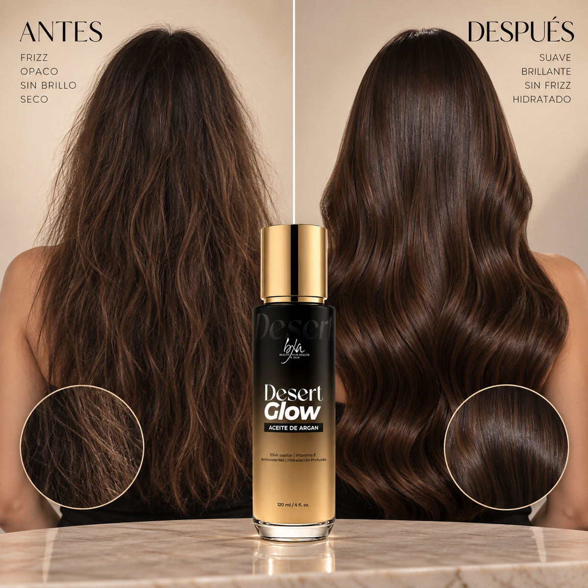 Desert Glow – Argan Hair Oil + Heat Protectant